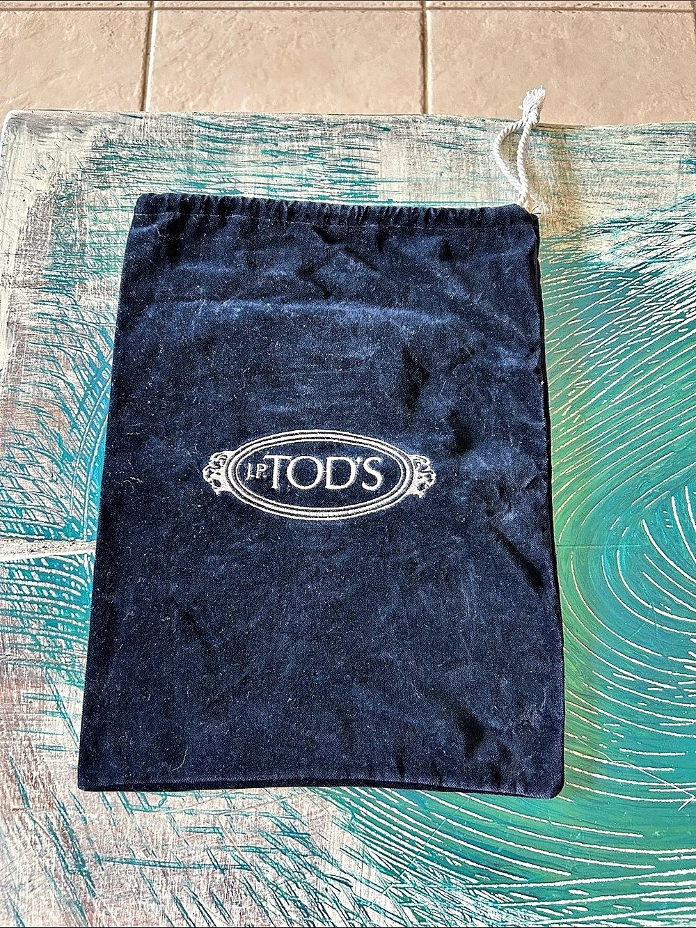 Tod's Vintage J.P. Tod's Dust Bag Blue